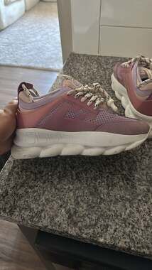 Versace Chain Reaction Sneakers Pink Purple Multi-Color